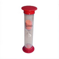 Custom Plastic Sand Timers, 1"W x 3 1/4"L, Long Leadtime